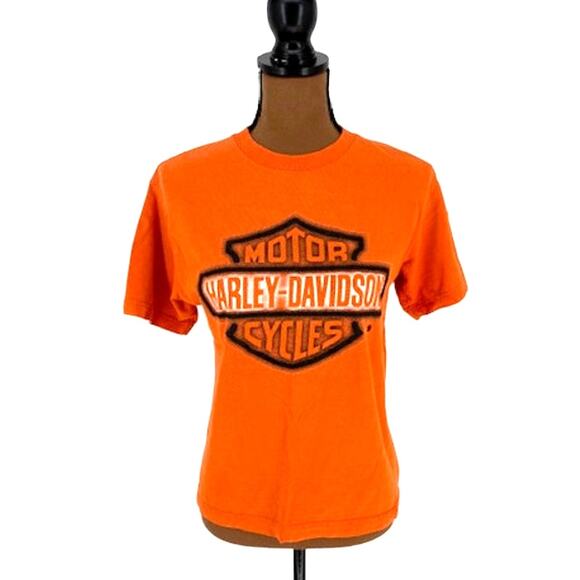 Harley Davidson Tops - Authentic Harley-Davidson Women’s Large Orange Tee